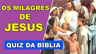 OS MILAGRES DE JESUS - QUIZ  BÍBLICO 20 PERGUNTAS NO JOGO DA BÍBLIA  🙏 TESTE SEUS CONHECIMENTOS