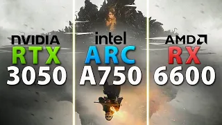 Arc A750 vs RTX 3050 vs RX 6600 // Test in 9 Games