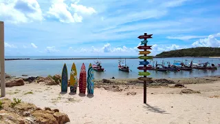 4K Walking tour in Thailand Koh Samui Chaweng beach - Virtual Hotel tour | Streets of Thailand