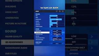 SECRET Sound Settings in Fortnite! 🤫