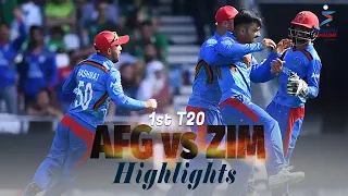 Afghanistan vs Zimbabwe Highlights | 1st T20 | Afghanistan vs Zimbabwe in UAE 2021