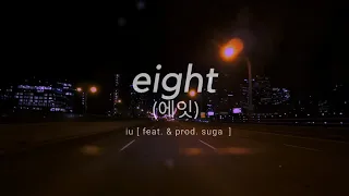 "eight" - iu (feat. & prod. suga) but you're on a night drive to the city with some friends