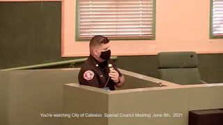 City of Calexico Special Council Meeting June 8th, 2021