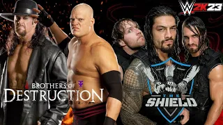 WWE2k24 Dangerous Encounters Watch the Shield Dominance over the Destruction Brothers !