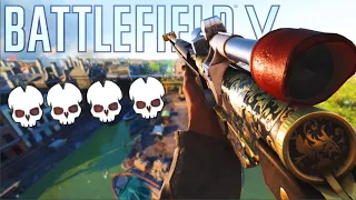 BEST MOMENTS WITH THE SNIPER CLASS! (Headshot City) Battlefield 5 Recon Gameplay Commentary