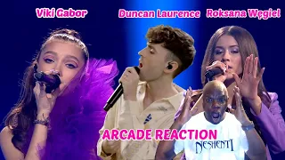 Duncan Laurence, Viki Gabor and Roksana Węgiel perform Arcade - Junior Eurovision 2020 Reaction