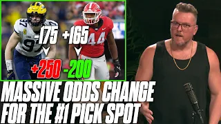 BIG TIME Odds Change For #1 Pick, No One Knows ANYTHING About This Draft | Pat McAfee Reacts