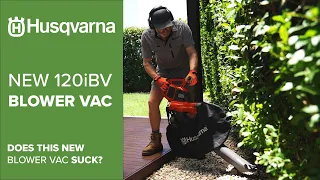 Does the new #husqvarna 120iBV blower vac suck..?