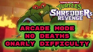 TMNT Shredder's Revenge NO DEATHS Gnarly Arcade - Raphael - 1 Credit Clear 1CC Master of One Quarter