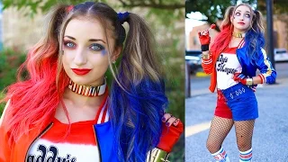 Harley Quinn Pigtails | DIY Halloween Costumes | DIY Halloween Hairstyles