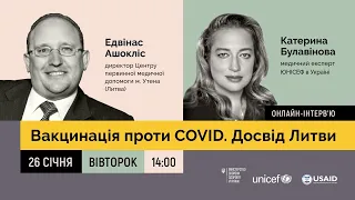 Вакцинація проти COVID-19. Досвід Литви