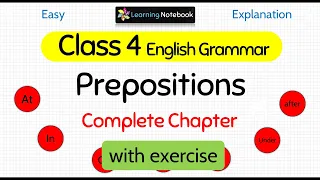 Class 4 Preposition । Class 4 English grammar Preposition