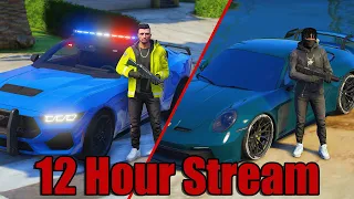 Whiskey Woo & Jacob for 12 HOURS in GTA 5 Roleplay