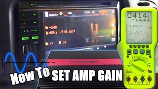 How To Set Amplifier Gains & Get MAXIMUM Output w/ NO Clipping | Tuning BASS AMP w/ Oscilloscope