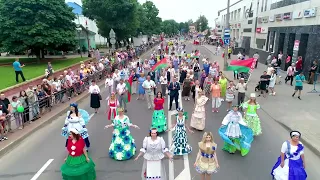 Праздничное шествие в День Независимости Республики Беларусь в Ошмянах