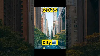 2023 City Vs 5,000 Future City 🏙️ #shorts #evolution