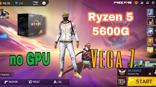 First gameplay in ryzen 5 5600G processor without Gpu #5600g #freefire #ryzen55600g funny edit-t3