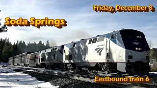 California Zephyr on Donner Pass - 4 Trains-2 Days Dec. 2017 incl UP Leader