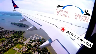 ✈︎ FULL FLIGHT ✈︎ Air Canada - Boeing 737 MAX 8 - Longest Domestic Flight!