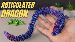 Beautiful Color Changing Articulated Dragon🐲 - 3D Printed!