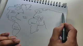 Let's Draw a World Map | Easy!