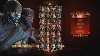 Mortal Kombat 9 - Expert Tag Ladder (Rain & Sub-Zero/3 Rounds/No Losses)