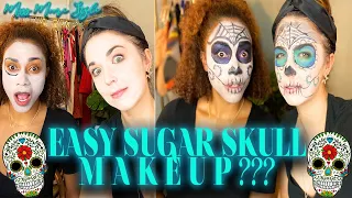 EASY SUGAR SKULL/DAY OF THE DEAD MAKEUP TUTORIAL | HALLOWEEN MAKEUP + CHAT