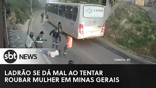 Ladrão se dá mal ao tentar roubar mulher em Minas Gerais