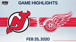 NHL Highlights | Devils vs. Red Wings – Feb. 25, 2020