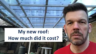 Renovating an abandoned tiny house #29: My new roof - How much did it cost?