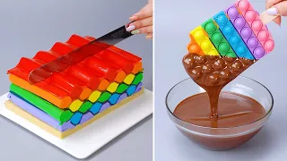 Satisfying Rainbow Cake Decorating For Everyone | Most Beautfiul Cake And Dessert Video