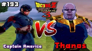 ํThanos สุดแกร่ง VS Captain America สุดเท่!!  | DragonBall Budokai Tenkaichi 3 (Mod)  [Surveniez]