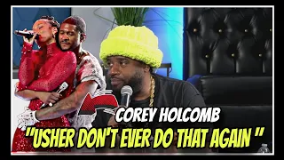 Corey Holcomb REACTS To Usher and Alicia Keys SB HalfTime Performance