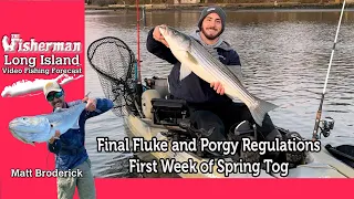 April 4th 2024 Long Island Metro Fishing Report with Matthew Broderick