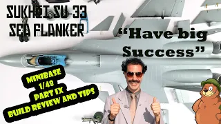 Minibase 1/48 Su-33 Flanker-D Part IX SPECIAL HOW TO builders tips and build review