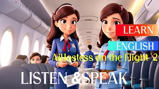 Improve Your English | Conversation Air Hostess on the Flight | English Listening Skills - Speaking