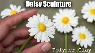 Polymer Clay Daisy Flower Tutorial // How to Sculpt with Clay