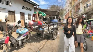 Cambodia Phnom Penh Vegetable Market Daily Life