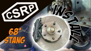 BEST Front Disk Brake Conversion | CSRP - Classic Mustang #ClassicCar #CarBrakes #HowTo