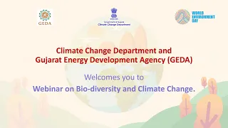 Webinar on Bio-diversity & climate change