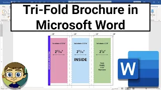 Make a Tri-fold Brochure in Word