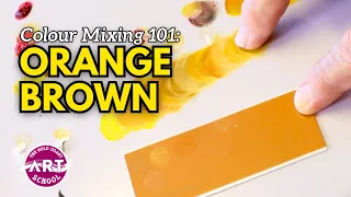 How To Mix Orange (Burnt Orange/Brown) PERFECTLY! Step-By-Step