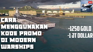 Cara menggunakan KODE PROMO di MODERN WARSHIPS || MODERN WARSHIPS INDONESIA