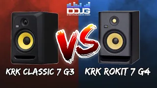 KRK CLASSIC 7 G3 VS KRK ROKIT 7 G4 Z Reviews Set Up and Demo KRK 7 Series