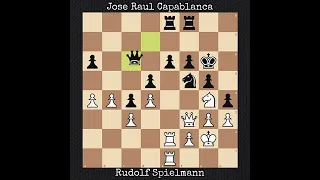 Rudolf Spielmann vs Jose Raul Capablanca | Moscow, Russia (1925)