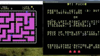 TI Puck Comparison- Original TI-99 BASIC and TI99E