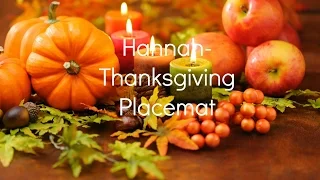 Hannah-DIY Thanksgiving Placemat