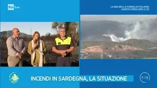 Incendi: emergenza in Sardegna - Unomattina Estate 30/07/2019