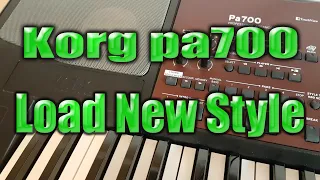 Korg pa700: How to Load a New Style