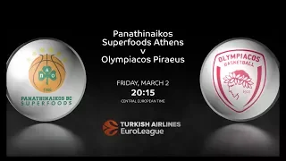 #GameON: Panathinaikos Superfoods Athens vs Olympiacos Piraeus